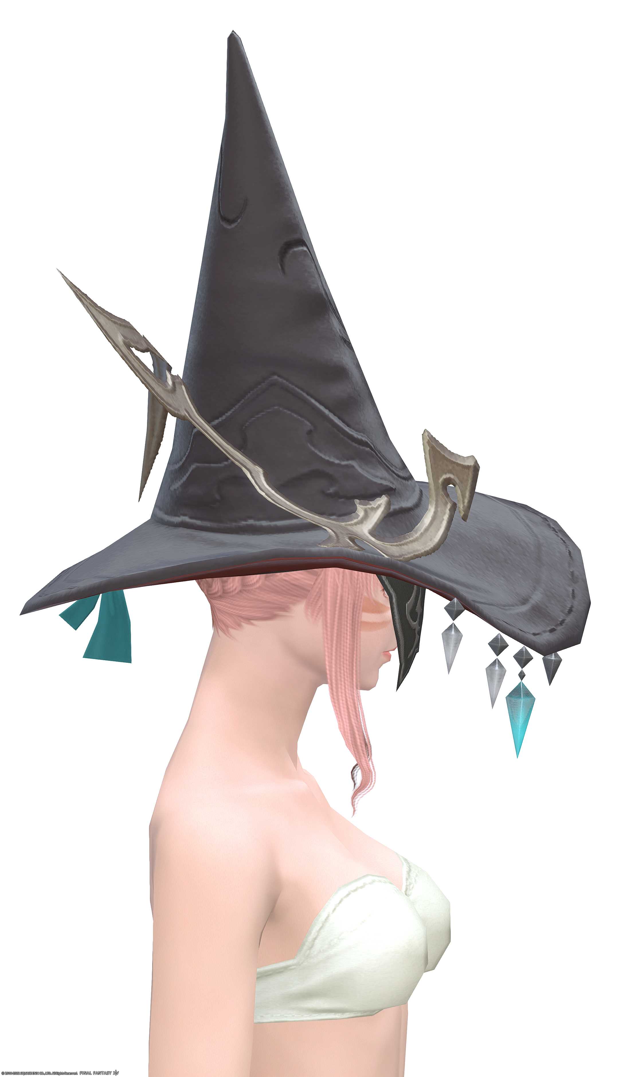 ヤフェーム・キャスターハット | FF14ミラプリ - Yafaemi Hat of Casting - 眼帯/帽子/ハット/魔女帽子