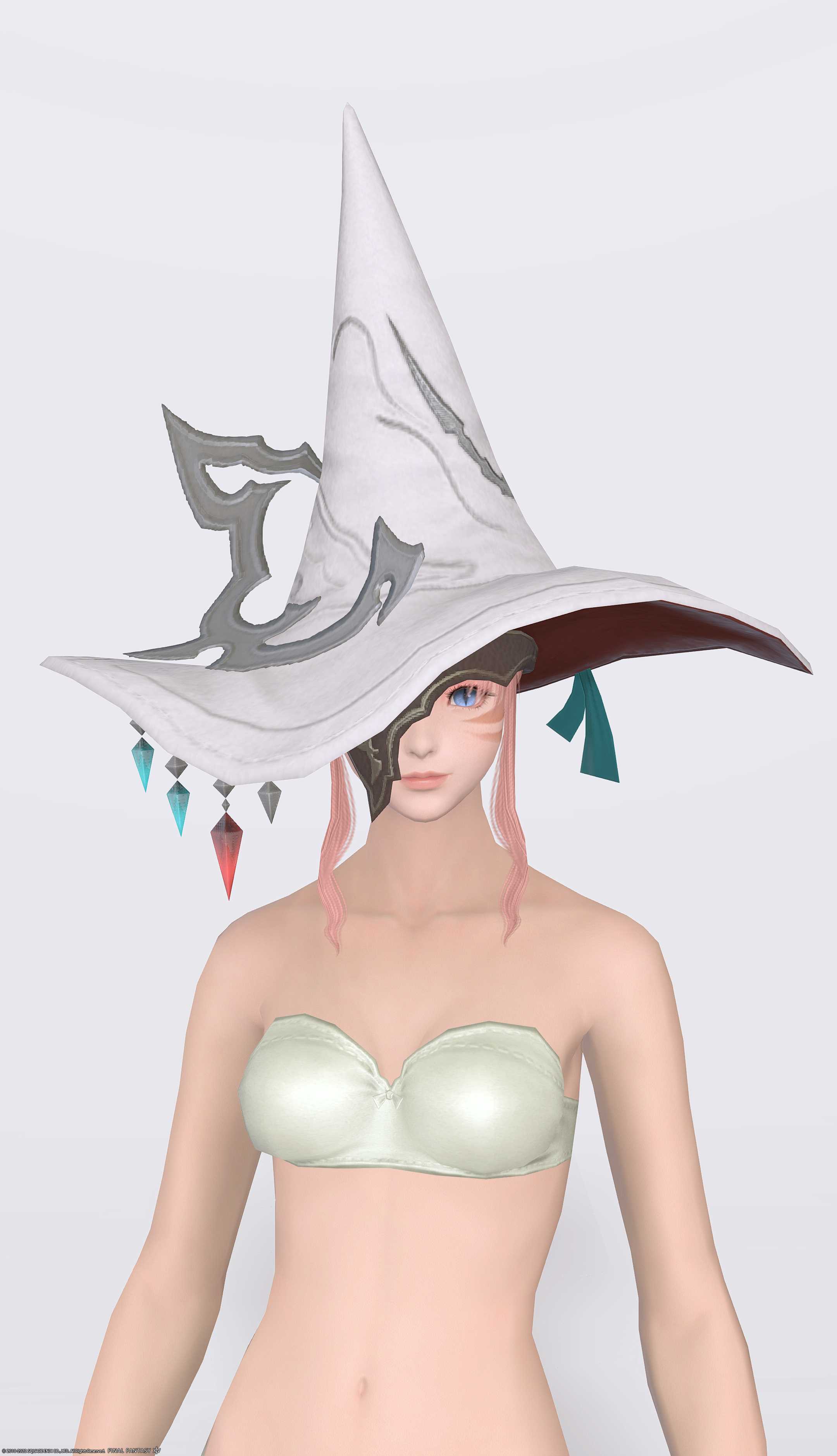 ヤフェーム・ヒーラーハット | FF14ミラプリ - Yafaemi Hat of Healing - 眼帯/帽子/ハット/魔女帽子