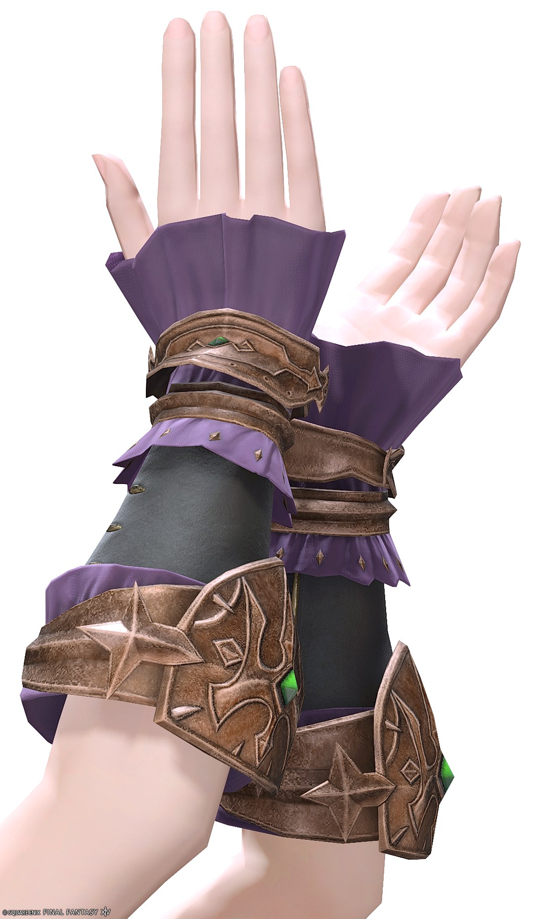 ユウェヤーワータ・ストライカードレスグローブ | FF14ミラプリ - Yuweyawata Dress Gloves of Striking - 篭手/アームドレス