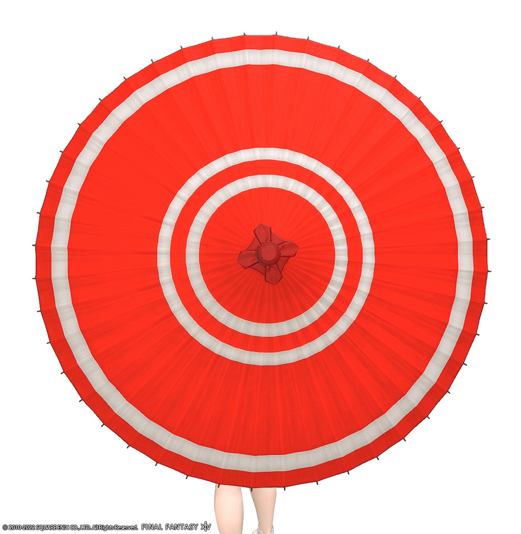 紅漆塗番傘