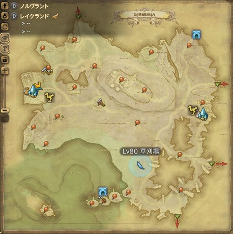 【地図】ライムバジルの採取場所