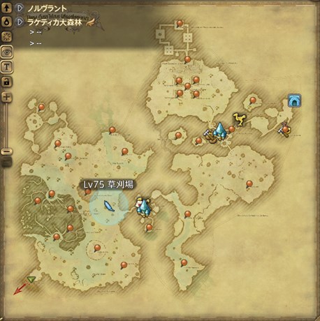 【地図】妖綿花の採取場所
