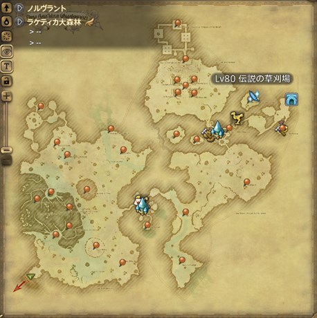 【地図】蒼綿花の採取場所