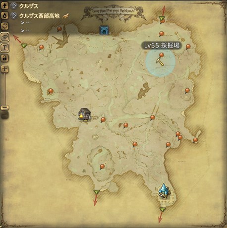 【地図】ラリマール原石の採取場所