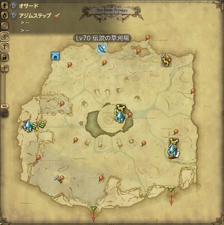 【地図】藍麻の採取場所