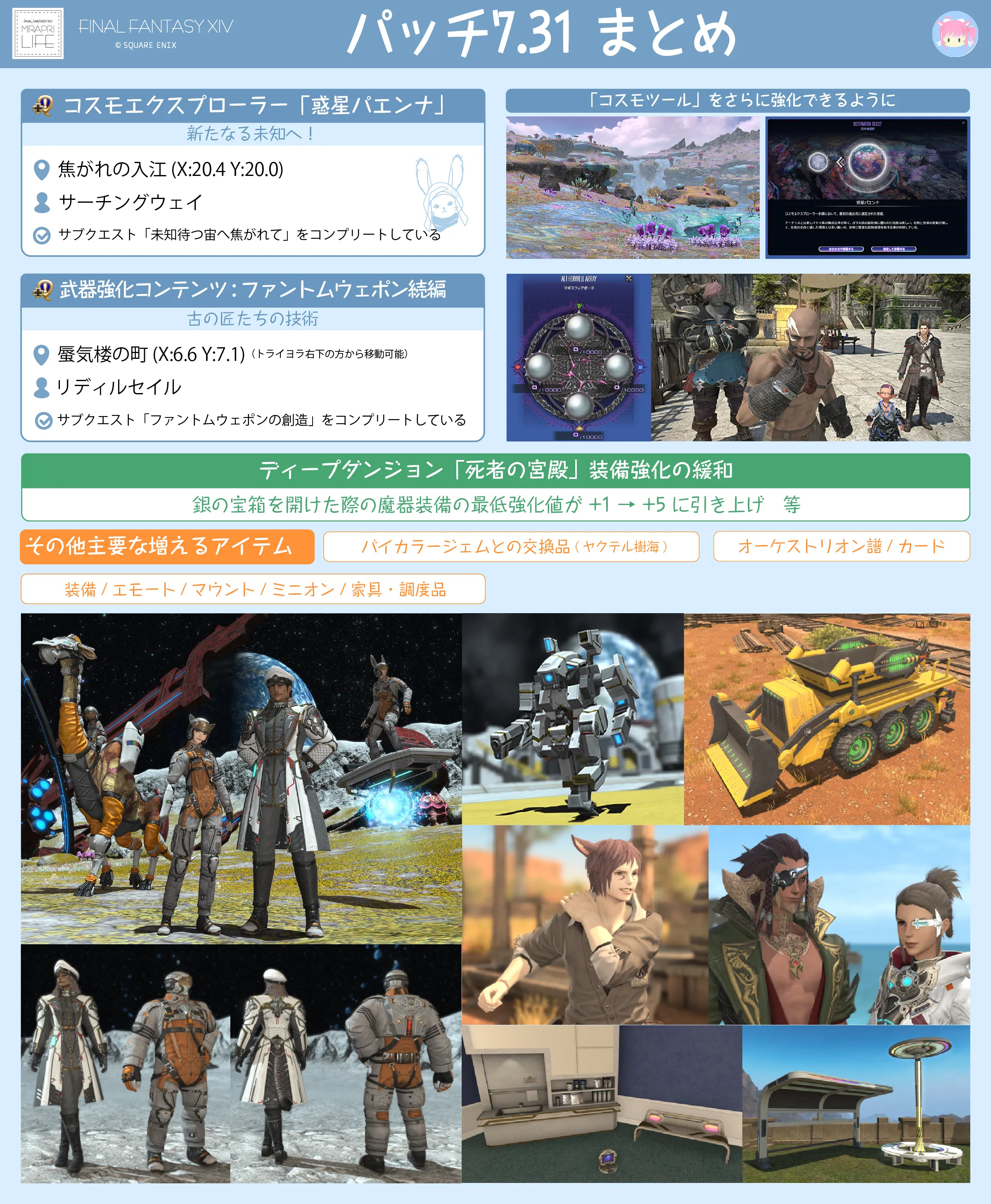 【FF14】パッチ7.31初動リスト/実装項目紹介【黄金のレガシー】